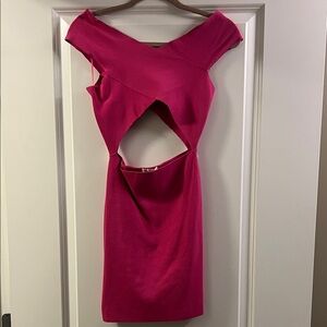 Superdown Fuchsia Backless Dress